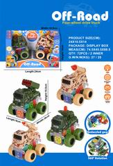 FRICTION STUNT CAR W/LIGHT 2PCS,