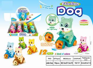 FRICTION DOG 12PCS,