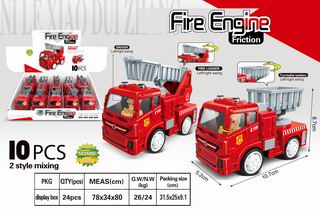 FRICTION FIRE ENGINE 10PCS,
