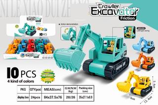 FRICTION EXCAVATOR 10PCS,