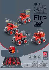 FRICTION FIRE TRUCK 12PCS,