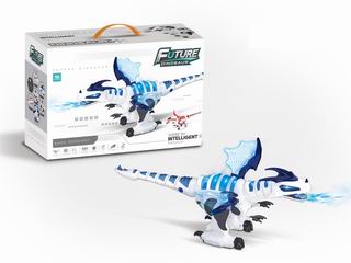 R/C DINOSAUR W/LIGHT & MUSIC & SPRAY,