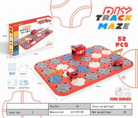 MAZE TRACK W/LIGHT & SOUND 52PCS,