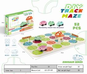 MAZE TRACK W/LIGHT & SOUND 52PCS,