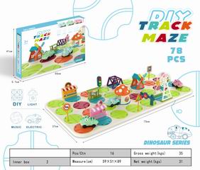 MAZE TRACK W/LIGHT & SOUND 78PCS,