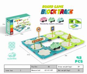 MAZE TRACK W/LIGHT & SOUND 42PCS,