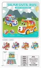 FRICTION GEAR BUS W/LIGHT 12PCS,