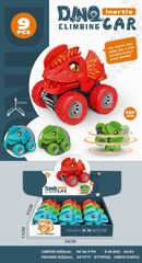FRICTION DINOSAUE CAR 9PCS,