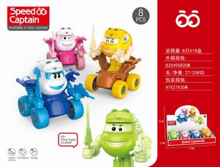 FRICTION DEFORMATION CAR 8PCS,