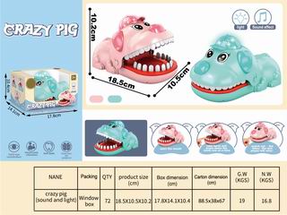 CRAZY PIG W/LIGHT & SOUND,