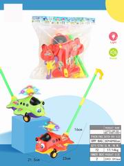 B/O PUSH PLANE W/LIGHT,