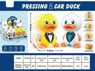 PRESS DUCK CAR 12PCS,
