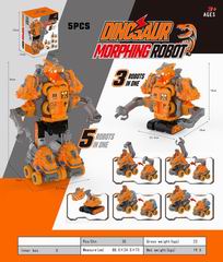 DINOSAUR MORPHING CAR 5PCS,