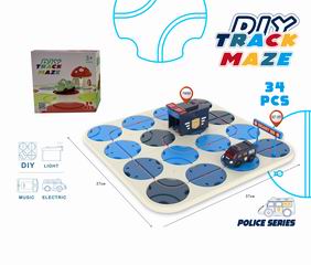 MAZE TRACK W/LIGHT & SOUND 34PCS,