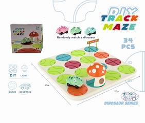 MAZE TRACK W/LIGHT & SOUND 34PCS,
