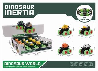 FRICTION ANIMAL CAR 12PCS,