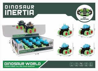 FRICTION DINOSAUR CAR 12PCS,