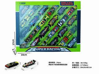 SLIDE DIE-CAST CAR 24PCS,
