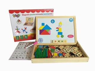 MAGNETIC PUZZLE ARITHNETIC LEARNING BOX,