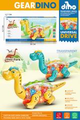 B/O GEAR DINOSAUR W/LIGHT & MUSIC,