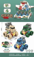 FRICTION STUNT CAR W/LIGHT 12PCS,