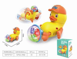 B/O TOP BALL ROTATING DUCK W/LIGHT,
