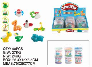 COLOR DOUGH SET 6PCS,