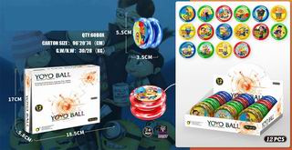 YO-YO W/LIGHT 12PCS,