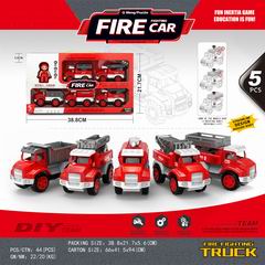 FRICTION FIRE TRUCK 5PCS,