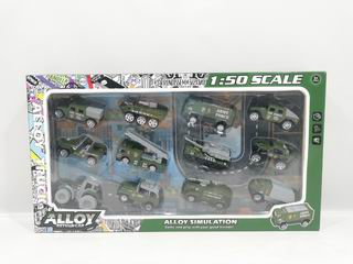 1:50 SLIDE DIE-CAST CAR 12PCS,