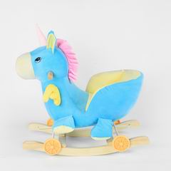 B/O WOODEN ROCKING HORSE W/MUSIC,
