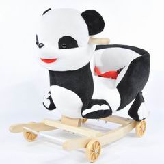 B/O WOODEN ROCKING PANDA W/MUSIC,
