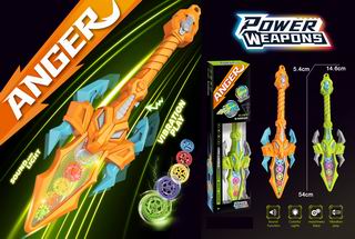 DINOSAUR GEAR HALBERD W/LIGHT & MUSIC,