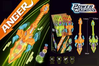 DINOSAUR GEAR HALBERD W/LIGHT & MUSIC 8PCS,