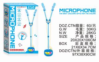 MICROPHONE W/LIGHT & MUSIC,