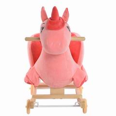 B/O WOODEN ROCKING HORSE W/MUSIC,