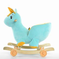 B/O WOODEN ROCKING HORSE W/MUSIC,