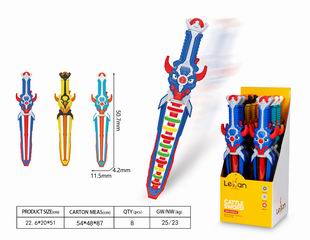 B/O SWORD W/LIGHT & MUSIC 8PCS,