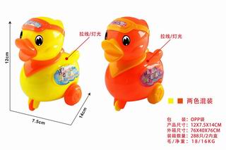 PULL LINE DUCK W/LIGHT,