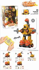 5 IN 1 R/C DEFORMATION DINOSAUR W/LIGHT & MUSIC 144PCS,