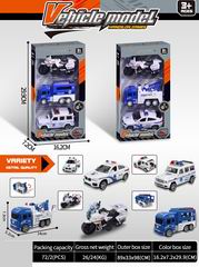 FRICTION POLICE CAR 3PCS,