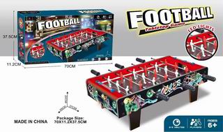 WOODEN FOOTBALL TABLE GAME W/LIGHT,