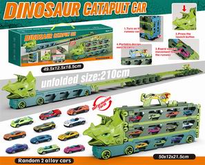 DINOSAUER CATAPULT DEFORMATION CAR,