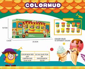 COLOR DOUGH SET 10PCS,