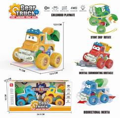 FRICTION GEAR STUNT CAR W/LIGHT,