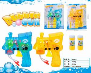 FRICTION BUBBLE GUN W/LIGHT,