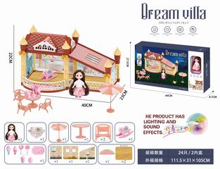 VILLA SET W/LIGHT & MUSIC,