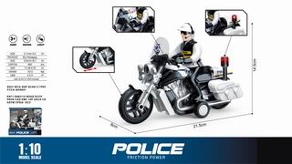 1:16 FRICTION MOTORCYCLE W/LIGHT & SOUND,