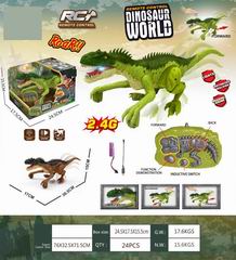 2.4G 2 CHANNEL R/C DINOSAUR W/LIGHT & SOUND,