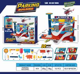 1:64 DIE-CAST PARKING BUILDING 34PCS,